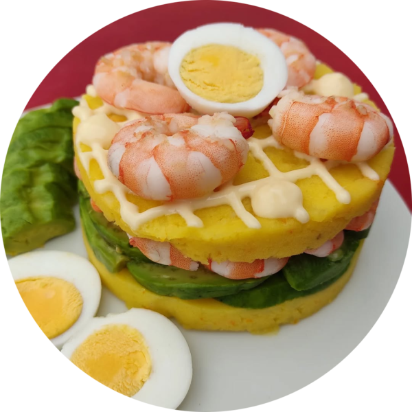 Causa de camarones